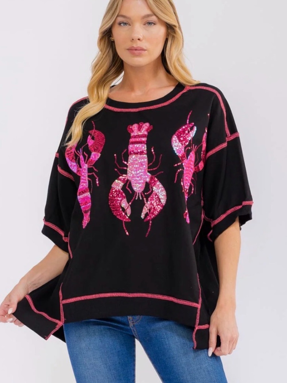New nwt fantastic Fawn lobster top so cute! S M over sized